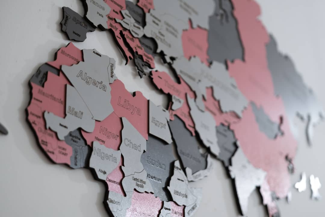3D world map (model pink) - الصورة 5